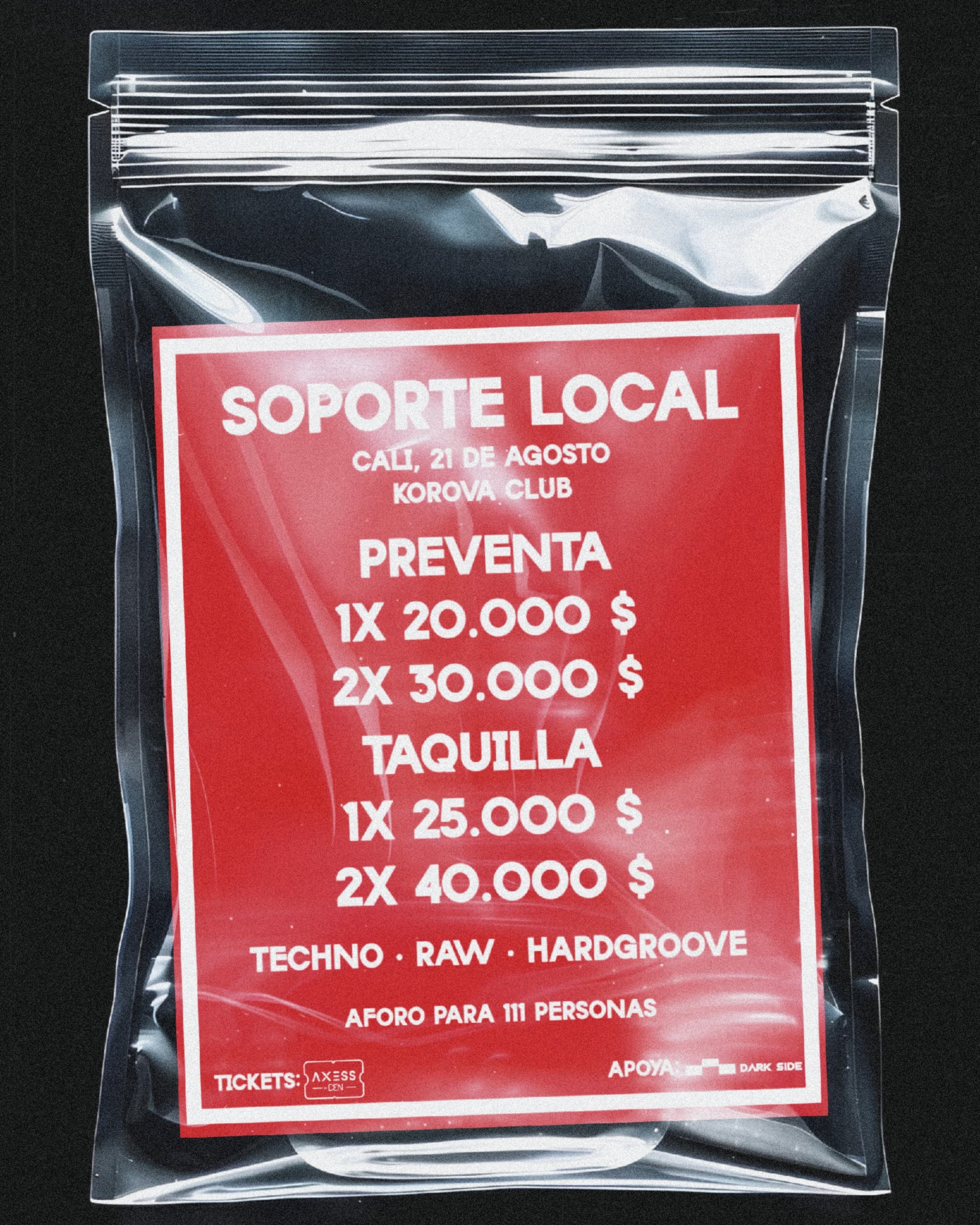 Precios del flyer · SOPORTE LOCAL
